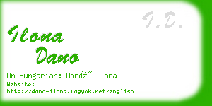 ilona dano business card